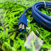 Кабель PowerPlant USB 3.0 AM - BM, CU-1258 3м Синій