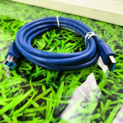 Кабель PowerPlant USB 3.0 AM - BM, CU-1258 3м Синій