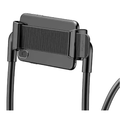 Тримач Baseus Neck-Mounted Lazy Bracket Black, Чорний Тримач Baseus Neck-Mounted Lazy Bracket Black, Чорний