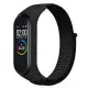 Ремешок Нейлон Mi Band 3/4/5/6 Черный