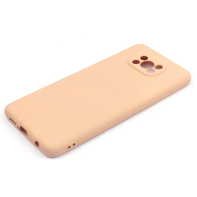 Чехол накладка HC Xiaomi Poco X3 NFC Персиковая