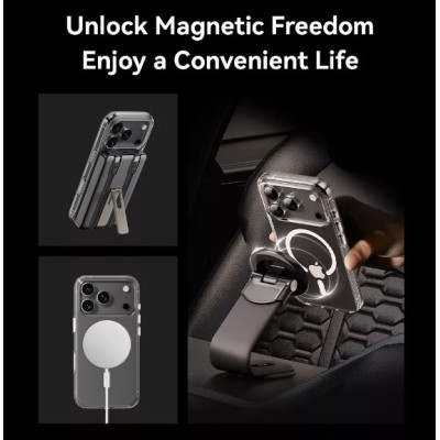 Чехол Накладка Rock Crystal Shield MagSafe iPhone 17 Pro Прозрачная