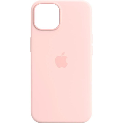 Накладка Leather Case with MagSafe iPhone 12/12 Pro Розовый песок/Pink sand (AA+)