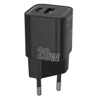 Сетевое зарядное устройство Proove Power Plus 20W PD+USB Black, Чёрный Сетевое зарядное устройство Proove Power Plus 20W PD+USB Black, Чёрный