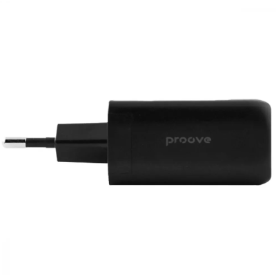 Сетевое зарядное устройство Proove Power 45W PD+USB Black, Чёрный