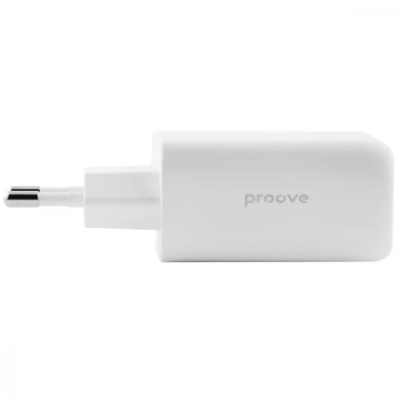 Сетевое зарядное устройство Proove Power 45W PD+USB White, Белый
