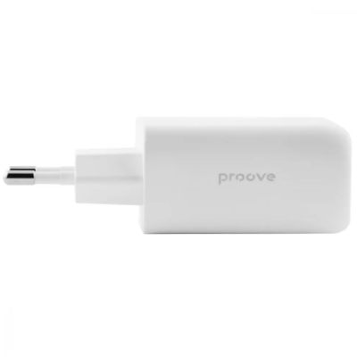 Мережевий зарядний пристрій Proove Power 45WPD+USB White, Білий