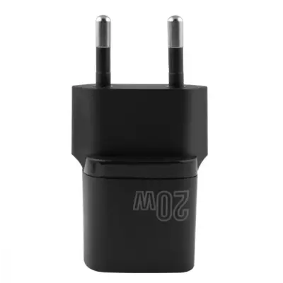 Сетевое зарядное устройство Proove Silicone Power 20W PD Black, Чёрный