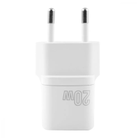 Мережевий зарядний пристрій Proove Silicone Power 20W PD White, Білий