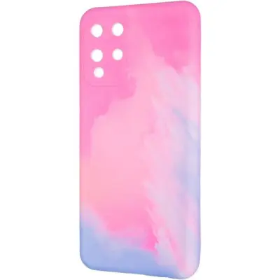 Чехол накладка Watercolor Samsung A225 (A22)/M325 (M32) Розовая