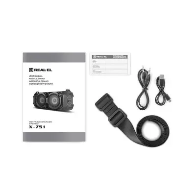 Аккустическая система колонка Real-EL X - 751 Черная Аккустическая система колонка Real-EL X - 751 Черная