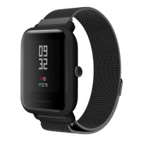 Ремінець Amazfit Bip (Універсальний 20мм) Міланська петля Чорний