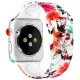 Ремінець Apple Watch 38мм Принт Силікон Квіти & Листя