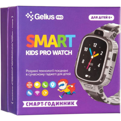 Детские смарт часы  Gelius Pro GP-PK001 Чёрно-серый