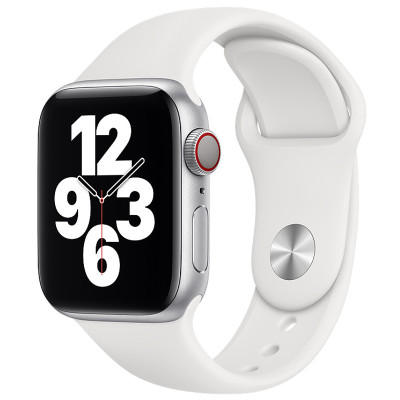 Ремешок Apple Watch 38мм Силикон White, Белый