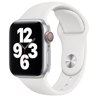 Ремінець Apple Watch 38мм Силікон White, Білий