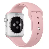 Ремешок Apple Watch 42мм Силикон Розовый Песок (Pink Sand)