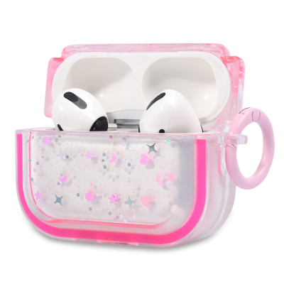 Чохол для навушників AirPods 3 Прозоре рожеве кільце