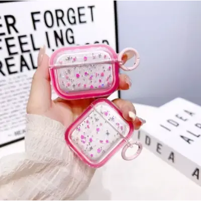 Чохол для навушників AirPods 3 Прозоре рожеве кільце