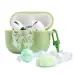 Чохол для навушників AirPods 1/2 Бант зелений