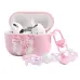 Чохол для навушників AirPods 1/2 Бант рожевий