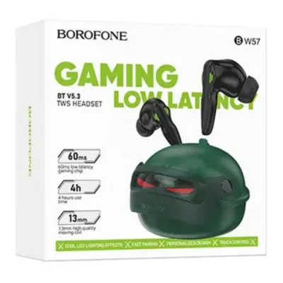 Беспроводные наушники Borofone BW57 Зеленые