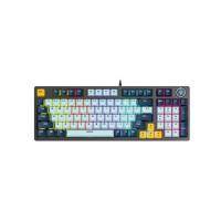 Клавіатура USB Fantech ATOM81 MK875V2 Red Switch Блакитна