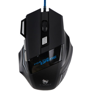 миша USB TWolf M1 Black, Чорний