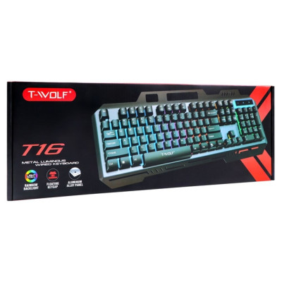 Клавіатура USB TWolf T16 Черная