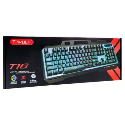 Клавіатура USB TWolf T16 Черная Клавіатура USB TWolf T16 Черная