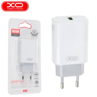 Мережевий зарядний пристрій L85D 1USB/18W/QC 3.0 White, Білий