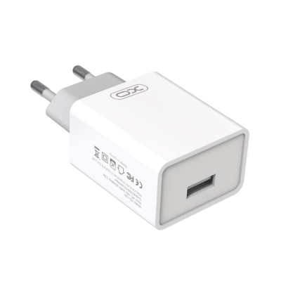 Мережевий зарядний пристрій XO L93 1USB/2.4a (12W) White, Білий