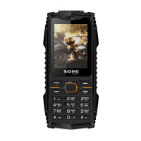 Мобільний телефон Sigma X-treme AZ68 Black/Orange, помаранчево-чорний Мобільний телефон Sigma X-treme AZ68 Black/Orange, помаранчево-чорний