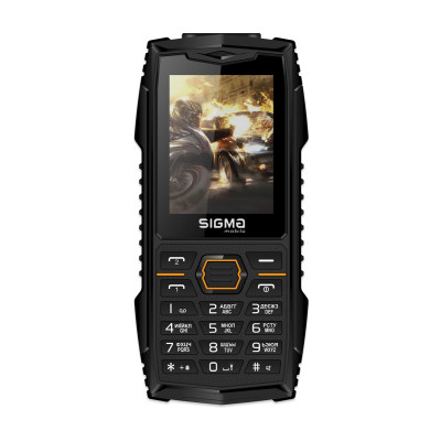Мобильный телефон Sigma X-treme AZ68 Black/Orange, черно-оранжевый