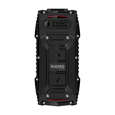 Мобильный телефон Sigma X-treme AZ68 Black/Red, красно-черный