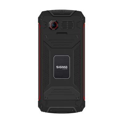 Мобільний телефон Sigma X-treme PR68 Black/Red, червоно-чоринй