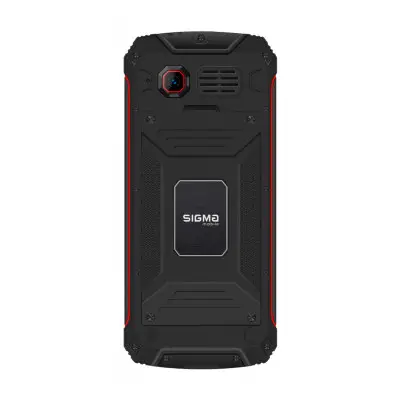 Мобільний телефон Sigma X-treme PR68 Black/Red, червоно-чоринй