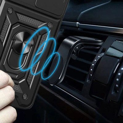 Чехол накладка Serge Ring Camshield Xiaomi 13 Lite Черная