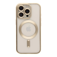 Чохол Накладка Metal Matte MagSafe iPhone 16 Pro Max Gold