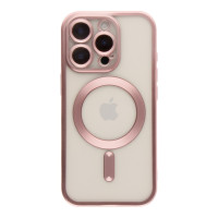 Чохол Накладка Metal Matte MagSafe iPhone 16 Pro Max Rose