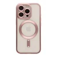 Чехол Накладка Metal Matte MagSafe iPhone 16 Pro Max Rose