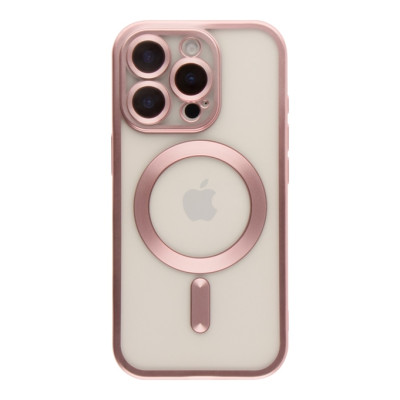 Чохол Накладка Metal Matte MagSafe iPhone 16 Pro Max Rose