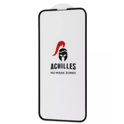 Защитное стекло Achilles 5D iPhone 13/13 Pro/14  Чёрное