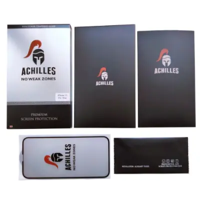 Защитное стекло Achilles 5D iPhone 14 Pro Max Чёрное
