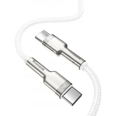 Кабель дата Baseus Cafule Metal Type-C to Type-C  1м Белый