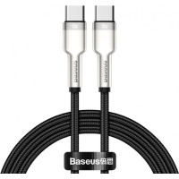 Кабель дата Baseus Cafule Metal Type-C to Type-C 1м Чорний Кабель дата Baseus Cafule Metal Type-C to Type-C 1м Чорний