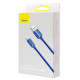 Кабель дата Baseus Crystal Shine Lightning 1.2м Синій
