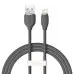 Кабель дата Baseus Jelly Lightning 1.2м Черный