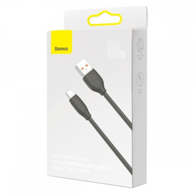 Кабель дата Baseus Jelly USB Type A - Type-C 1.2м Чорний