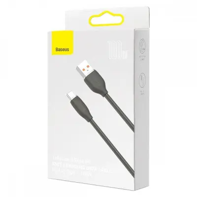 Кабель дата Baseus Jelly USB Type A - Type-C 1.2м Черный